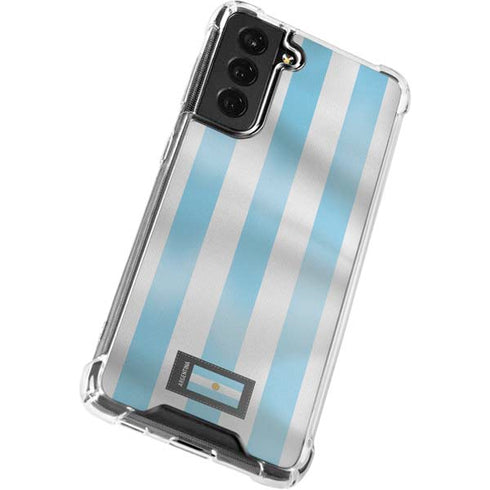 Argentina Soccer Flag Galaxy S21 FE Clear Case